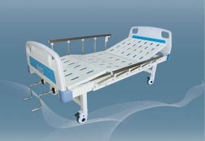 2 Functions Manual Medical Bed with Stainless Cranks for Patient