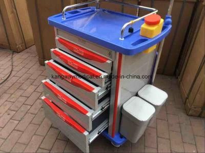 Hospital Furniture Medical ABS Trolley Patient Treatment Carts
