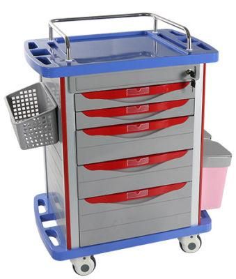 Manufacturer ABS Medical Equipment Carts Hospital Emergency Trolley