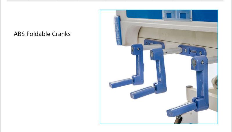 Cheap Hot Sale Manual 3 Crank Hospital Bed for Paralyzed Patient