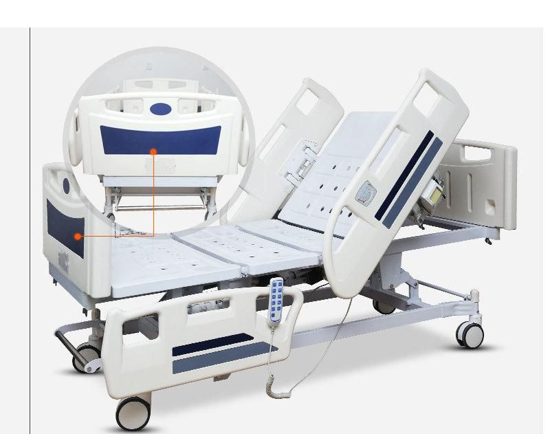 Luxury 5-Function Electrical Care Bed with Safety Voltage Motor for Hospital