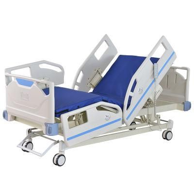 High Quality Five-Function with Trendelenburg Position Electric Medical Bed Adjustable ICU Hospital Bed