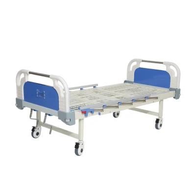 2 Crank 2 Function Adjustable Medical Furniture Manual Patient Nursing Hospital Bed with Casters
