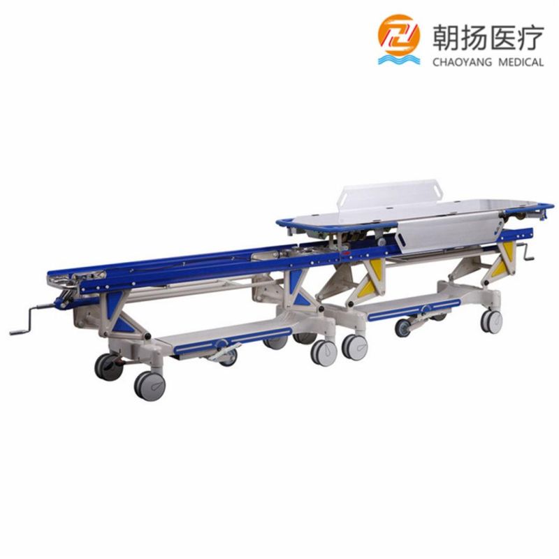 High Quality Aluminum Hospital Emergency Room Patient Transfer Medical Ambulance Connecting Stretcher Price