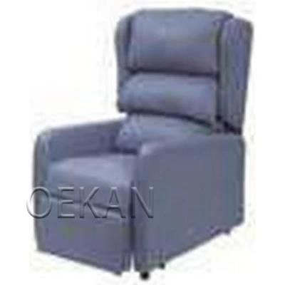 Hospital Medical Furniture Height Adjustable Folding Patient Accompany Sleep Recliner Sofa Chair with Wheels