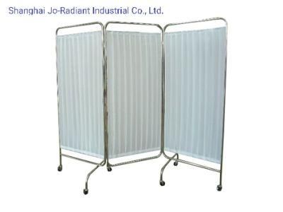 Stainless Steel Mobile Fold Hospital Bed Screen