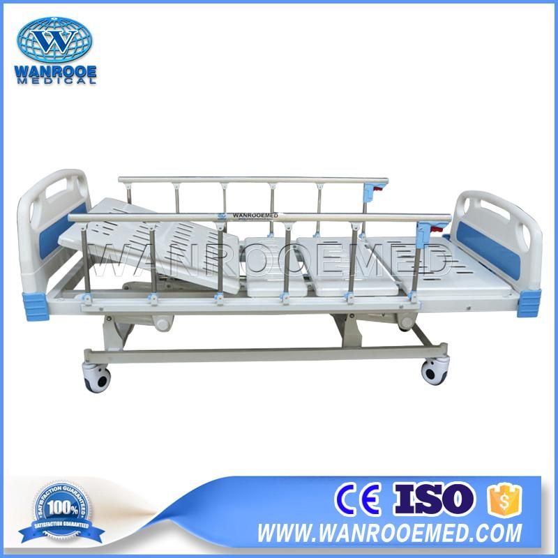 Bam302 Medical Equipment Surgical ABS 3 Crank Adjustable Manual Patient Nursing Bed