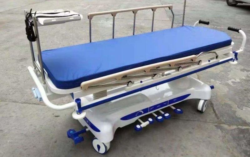 Xx-Ts008 Hydraulic Five Function Adjustable Manual Hospital Operation Patient Transport Trolley Manufacturers