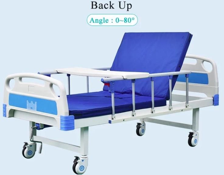 Factory Wholesale ABS Manual Double Shake Two-Function Nursing Bed Elderly Patient Hospital Bed