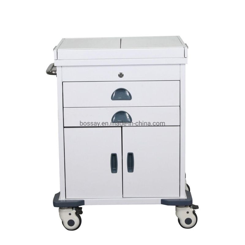 ABS Emergency Hospital Medical Cart Mobile Instrument Trolley