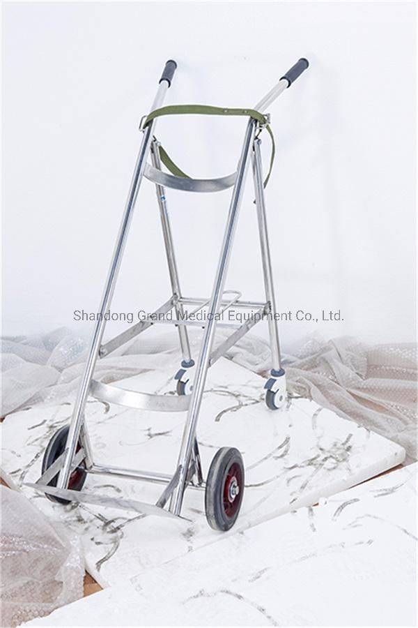 Oxygen Bottle Cart Mobile with Wheels Medical Oxygen Cylinder Trolley for Hospital