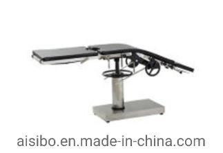 Mechanically Operated Manual System Operating Table Ot for Various Surgical Operations Durable Grade Stainless Steel Material