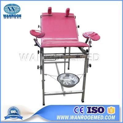 a-2004A Multifunction Manual Gynecological Delivery Obstetric Examining Birthing Bed