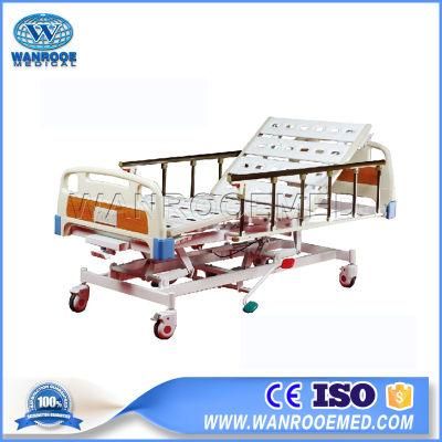 Bah502 Medical Five Function Manual Crank Hydraulic Hospital Patient Bed