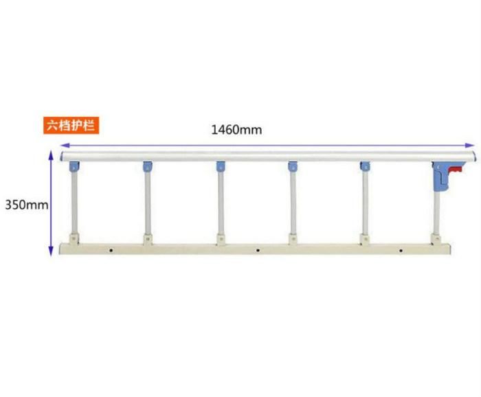 Customized Bed Siderails with Nine 9 (five) Upright Post Medical Bed Accessories