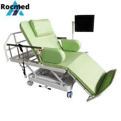 Manufacturer Medical Blood Donation Sampling Phlebotomy Hemodialysis Dialysis Automatic Recliner Bed