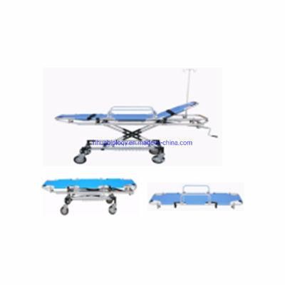 Hospital Folding Loading Ambulance Aluminum Basket Emergency bed