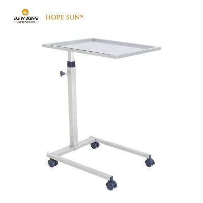 HS6140 Stainless Steel Medical Equipment Surgical Instrument Manual Mechanical Mayo Table in Operation Room
