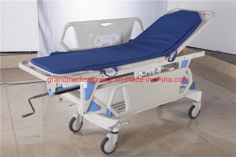 Medical Trolley Medical Cart Surgical Trolley with Drawers Hospital Emergency Patients Transfer Stretcher Trolley Medical Hospital Patients Transfer Trolley