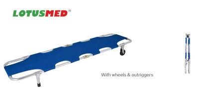 Lotusmed-Stretcher-01010 Aluminum Alloy Automatic Stretcher Foldable Stretcher