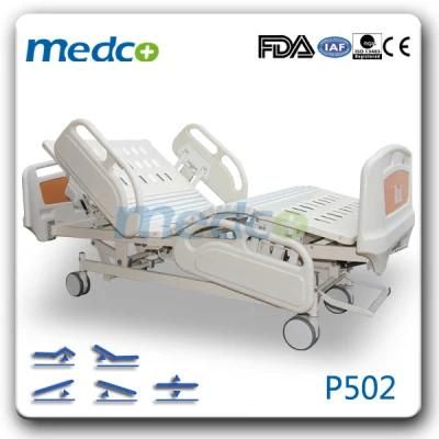 5 Function Electric Adjustable Nursing Equipment Medical Furniture Clinic ICU Patient Hospital Bed