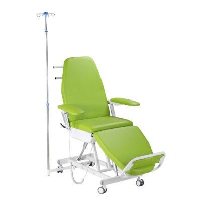 Simple Hospital Furniture Adjustable Medical Blood Collection Donation Electric Infusion Chair Patient Dialysis Chair (UL-22MD71)