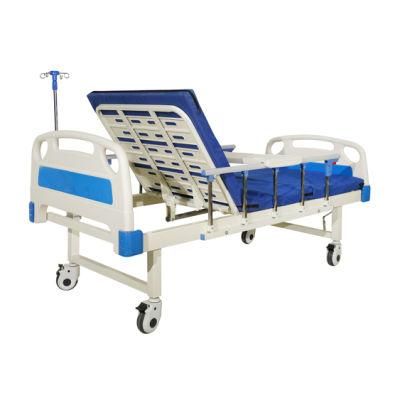 Popular Hospital Equipment 1 Crank Manual Hospital Beds