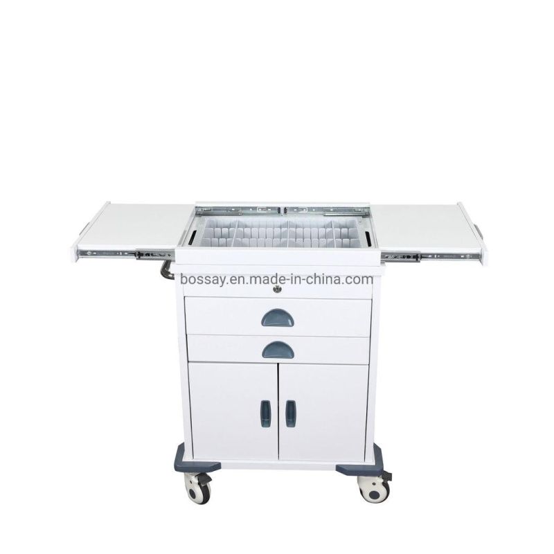 ABS Emergency Hospital Medical Cart Mobile Instrument Trolley