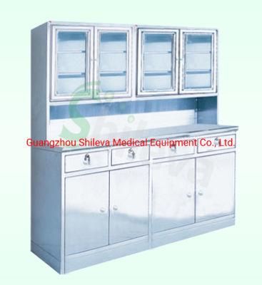 Medical Stainless Steel Apparatus Hospital Cupboard Instrument Cabinet (SLV-D4014)