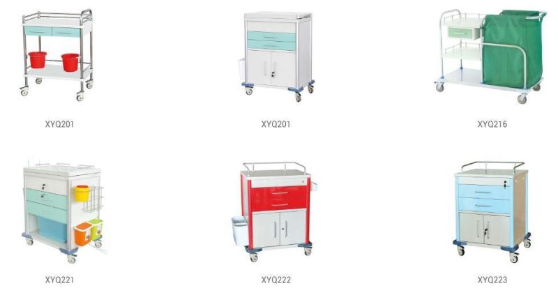Convenient and Practical Stainless Steel Medical Nursing Crash Cart