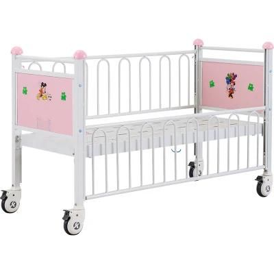 Medical Hospital Furniture Folding Medical Bed Kids Children Pediatric Bed Manual Patient Nursing Hospital Bed (UL-22MD36)