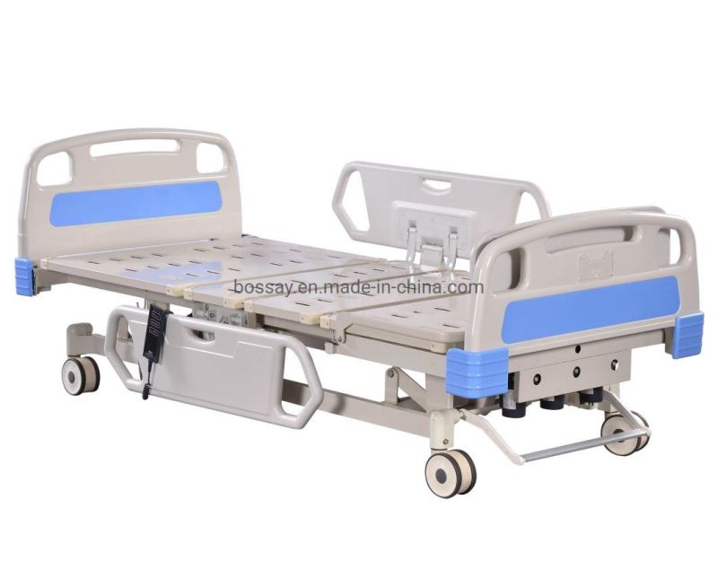 Three Function Electric and Manual Medical Bed Difunctional Hospital Bed