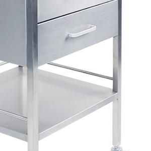 HS6151 Hospital Furniture SUS 304 Inox Two 2 Drawers Instrument Dressing Trolley Cart for Operation Room and Inpatient Ward