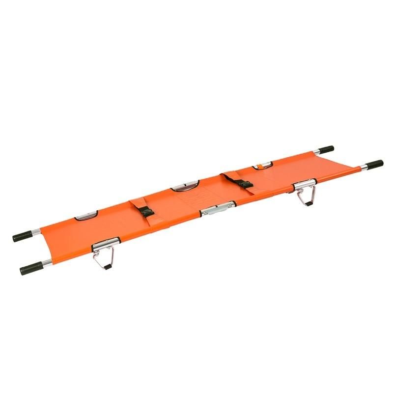 Cheap Medical Portable Rescue Foldable 4 Fold Aluminum Alloy Ambulance Folding Stretcher