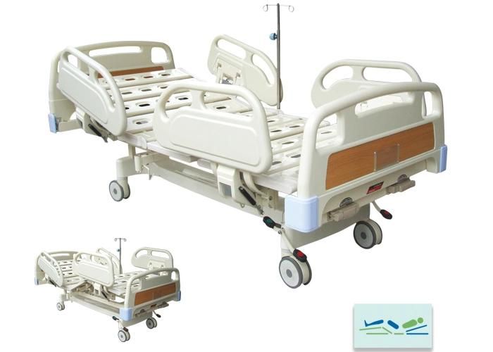 Manual Three Function PP Siderail Hospital Furniture