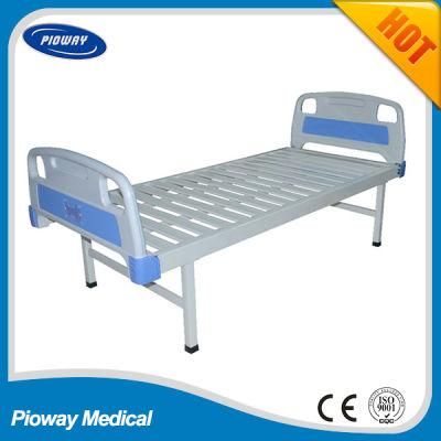 Hot Sale Cheapest ABS Head and Foot Flat Hospital Bed (PW-D01)