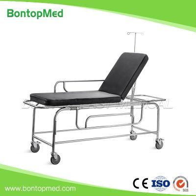 Stainless Steel Adjust Manual Operating Emergency Medical Transport Patient Trolley