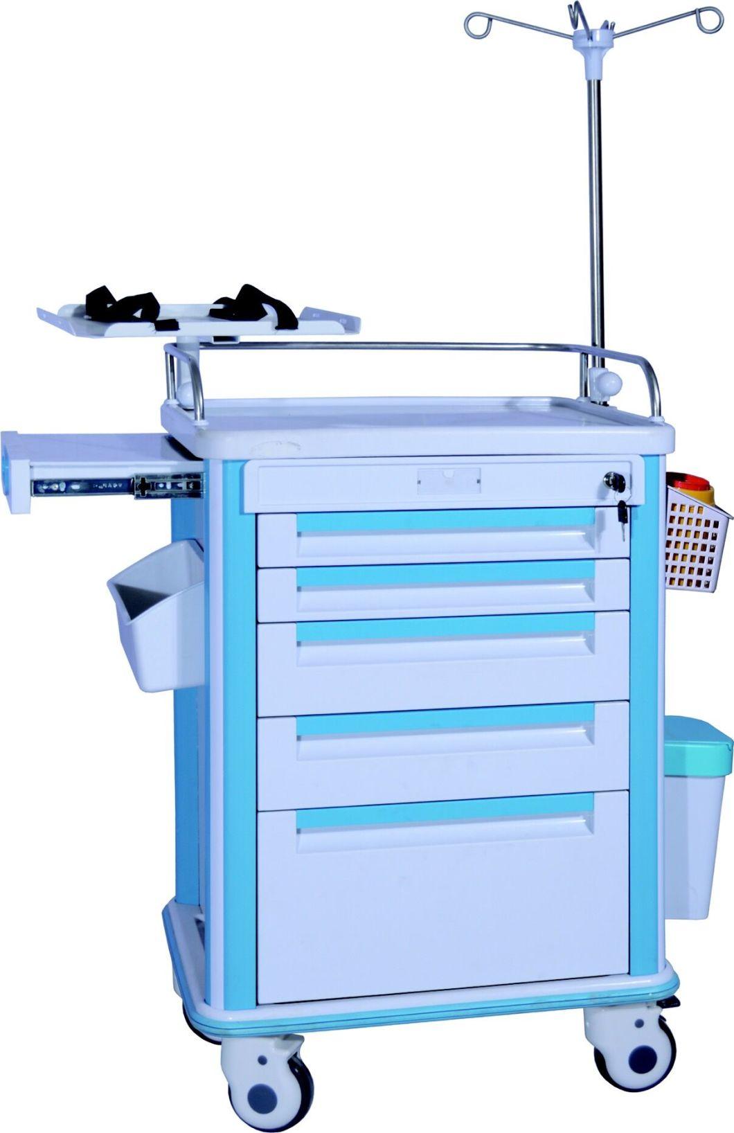 Multi-Function Hospital Emergency Medical Trolley Surgery Room Crash Cart