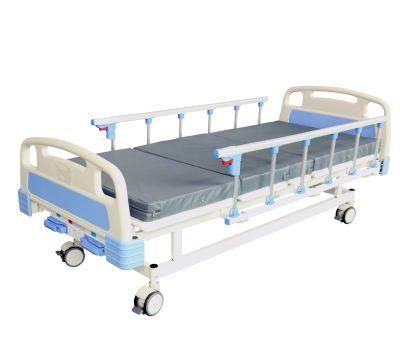 Wg-Hb2/a Factory Wholesale Manual Double Shake Two-Function Nursing Bed Multi-Function Medical Bed Elderly Patient Hospital Bed