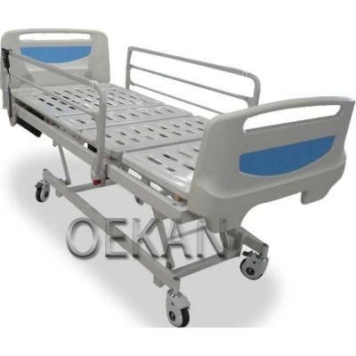 Hospital 4 Crank Electric ICU Care Patient Bed Medical Mobile Treatment Nursing Patient Bed