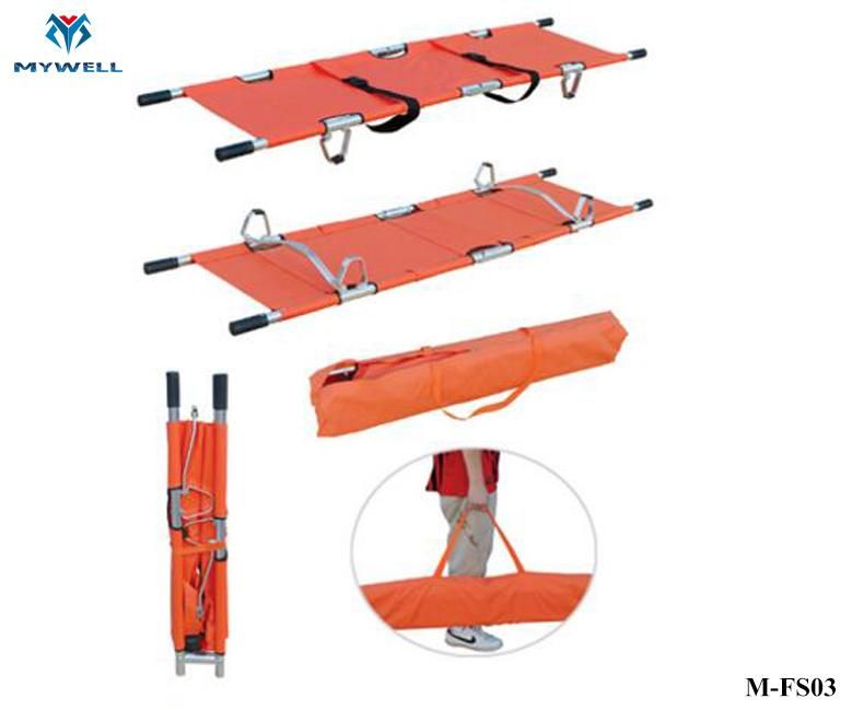 M-Fs03 Aluminium Alloy Folding Stretcher for Ambulance Use