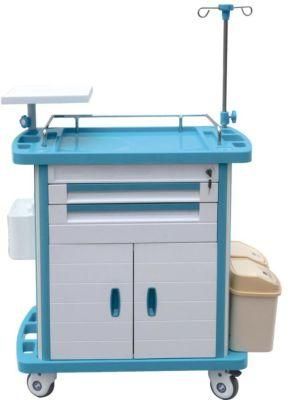 New Style ABS Medical Drawer Emergency Crash Cart Trolley