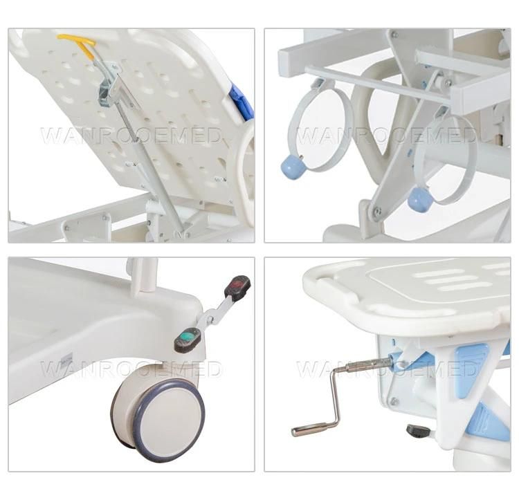 Hospital Medical Appliance Manual Patient Transfer Trolley Ambulance Emergency Stretcher