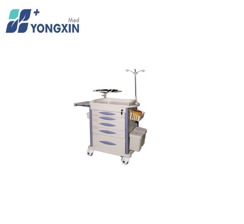 Yx-Et750b Medical ABS Emergency Trolley for Hospital