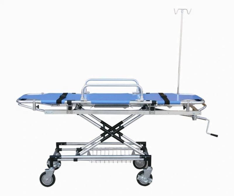 Luxurious Adjustable Emergency Bed Emergency Stretcher Trolley Slv-2t2