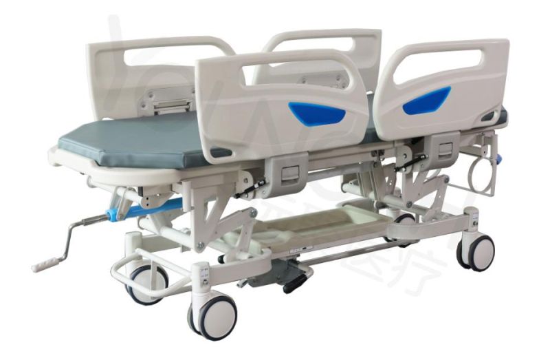 Gastroscope Center Patient Transfer Bed, Manual Patient Transfer Stretcher Transport Gurney Bed