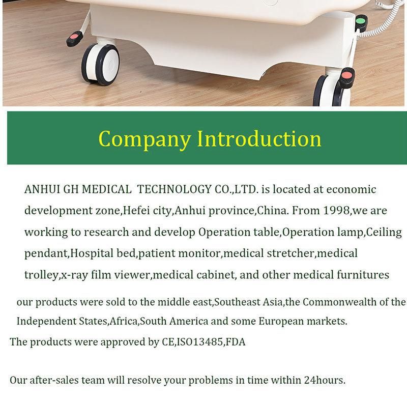 Five-Function ABS Medical Bed with X-ray Multifunctional ICU Electric Hospital Bed