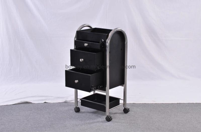 Trolley 3 Three Drawers with Tray Metal Mobile Cart