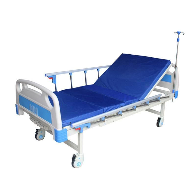 Multipurpose Hospital Bed 2050X900X530mm Old Man Nursing Bed ABS Side Rail