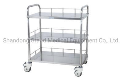 Stainless Steel Double-Layer Dressing Changer for Hospital Trolley